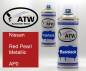 Preview: Nissan, Red Pearl Metallic, AP0: 400ml Sprühdose + 400ml Klarlack - Set, von ATW Autoteile West.